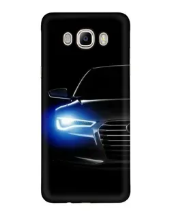 Чехол для Samsung Galaxy J7 2016 (J710, J7108) с картинкой «Неоновый взгляд Audi»