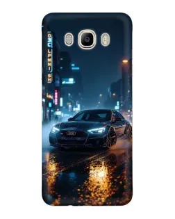 Чехол для Samsung Galaxy J7 2016 (J710, J7108) с картинкой «Ночной город и Audi»