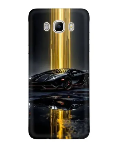 Чехол для Samsung Galaxy J7 2016 (J710, J7108) с картинкой «Ночной Lamborghini драйв»