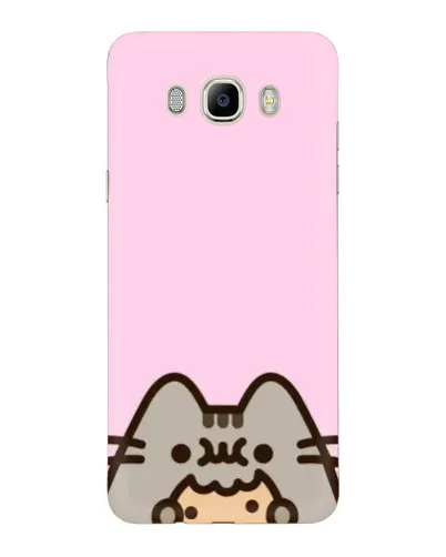 Чехол для Samsung Galaxy J7 2016 (J710, J7108) с картинкой «Pusheen и печенье»