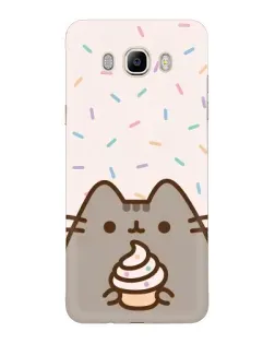 Чехол для Samsung Galaxy J7 2016 (J710, J7108) с картинкой «Пушин с кексом»