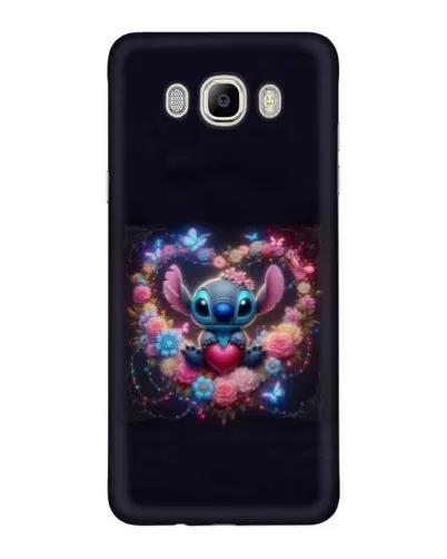 Чохол для Samsung Galaxy J7 2016 (J710, J7108) з картинкою «Stitch у квітах»