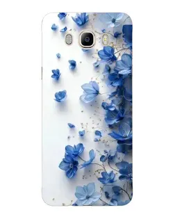 Чехол для Samsung Galaxy J7 2016 (J710, J7108) с картинкой «Голубой цветочный каскад» Чехол для Samsung Galaxy J7 2016 (J710, J7108) с картинкой «Голубой цветочный каскад»