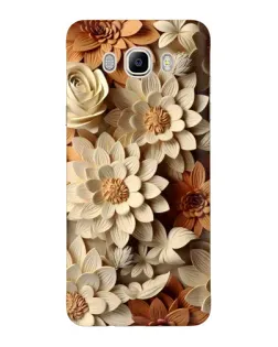 Чехол для Samsung Galaxy J7 2016 (J710, J7108) с картинкой «Бежевый флористический декор» Чехол для Samsung Galaxy J7 2016 (J710, J7108) с картинкой «Бежевый флористический декор»