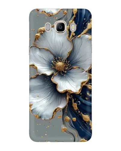 Чехол для Samsung Galaxy J7 2016 (J710, J7108) с картинкой «Белый цветок и золотой флюид» Чехол для Samsung Galaxy J7 2016 (J710, J7108) с картинкой «Белый цветок и золотой флюид»