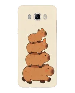 Чехол для Samsung Galaxy J7 2016 (J710, J7108) с картинкой «Башня из капибар»