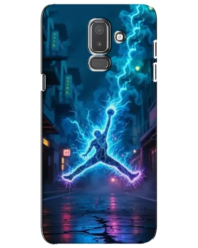 Чехол для Samsung Galaxy J8 2018 (J810) с картинкой «Jordan Gold Jumpman»
