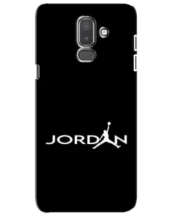 Чехол для Samsung Galaxy J8 2018 (J810) с картинкой «Jordan White Logo»