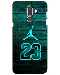 Чехол для Samsung Galaxy J8 2018 (J810) с картинкой «Jordan Cyan 23»