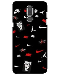 Чехол для Samsung Galaxy J8 2018 (J810) с картинкой «Nike Mix Pattern»