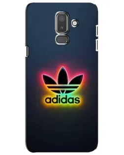 Чехол для Samsung Galaxy J8 2018 (J810) с картинкой «Неоновый Adidas»