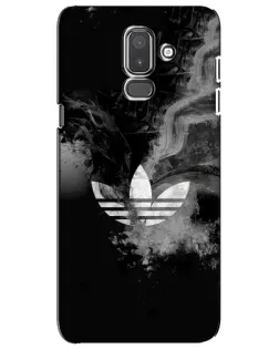 Чехол для Samsung Galaxy J8 2018 (J810) с картинкой «Абстрактный дым Adidas»