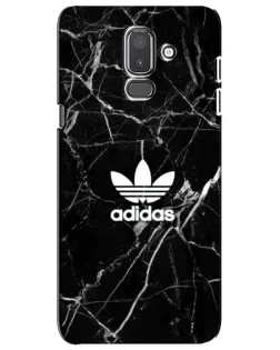 Чехол для Samsung Galaxy J8 2018 (J810) с картинкой «Белый мрамор Adidas»