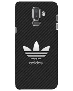 Чехол для Samsung Galaxy J8 2018 (J810) с картинкой «Adidas Карбоновая текстура»