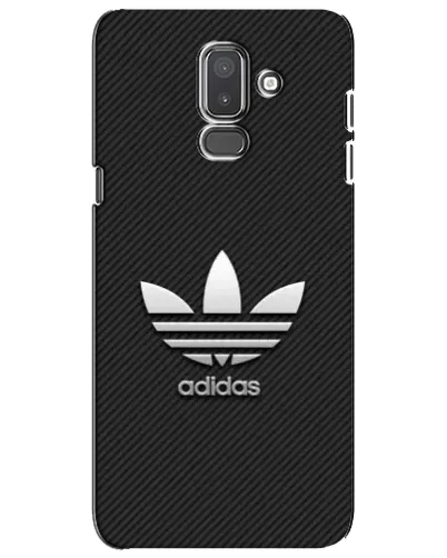 Чехол для Samsung Galaxy J8 2018 (J810) с картинкой «Adidas Карбоновая текстура»