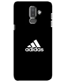 Чехол для Samsung Galaxy J8 2018 (J810) с картинкой «Черная классика Adidas»