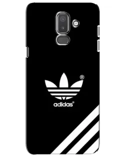 Чехол для Samsung Galaxy J8 2018 (J810) с картинкой «Adidas с диагональными полосами»
