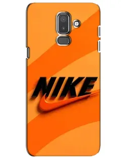 Чехол для Samsung Galaxy J8 2018 (J810) с картинкой «Оранжевый драйв Nike» Чехол для Samsung Galaxy J8 2018 (J810) с картинкой «Оранжевый драйв Nike»