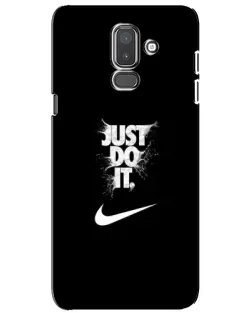 Чохол для Samsung Galaxy J8 2018 (J810) з картинкою «Текстовий принт Nike»