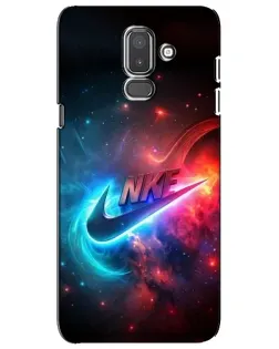 Чохол для Samsung Galaxy J8 2018 (J810) з картинкою «Вогняний логотип Nike»