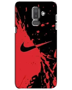 Чехол для Samsung Galaxy J8 2018 (J810) с картинкой «Красные брызги Nike»