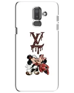 Чехол для Samsung Galaxy J8 2018 (J810) с картинкой «LV и Микки Маус»