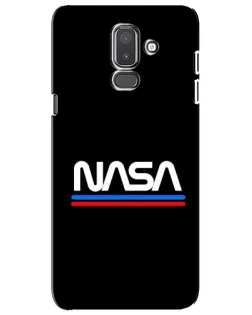 Чехол для Samsung Galaxy J8 2018 (J810) с картинкой «NASA — классика Red Blue» Чехол для Samsung Galaxy J8 2018 (J810) с картинкой «NASA — классика Red Blue»