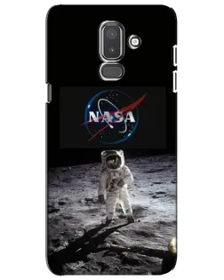 Чохол для Samsung Galaxy J8 2018 (J810) з картинкою «Астронавт на Місяці»
