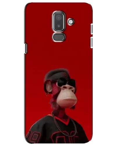 Чохол для Samsung Galaxy J8 2018 (J810) з картинкою «Bored Ape в червоному» Чохол для Samsung Galaxy J8 2018 (J810) з картинкою «Bored Ape в червоному»