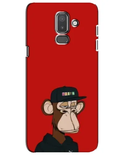 Чохол для Samsung Galaxy J8 2018 (J810) з картинкою «Bored Ape — червоний фон» Чохол для Samsung Galaxy J8 2018 (J810) з картинкою «Bored Ape — червоний фон»