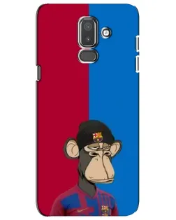 Чохол для Samsung Galaxy J8 2018 (J810) з картинкою «Bored Ape — фанат Барси»