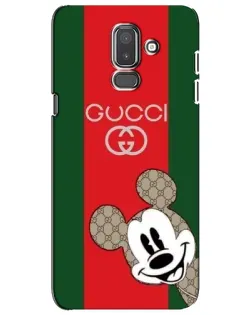 Чохол для Samsung Galaxy J8 2018 (J810) з картинкою «Gucci — смуги та Міккі»