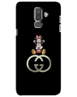 Чохол для Samsung Galaxy J8 2018 (J810) з картинкою «Мінні Маус на лого»