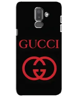 Чохол для Samsung Galaxy J8 2018 (J810) з картинкою «Gucci — червоний логотип»