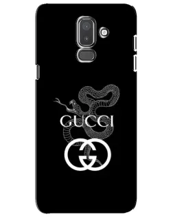 Чохол для Samsung Galaxy J8 2018 (J810) з картинкою «Gucci — срібна змія»