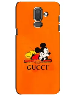 Чохол для Samsung Galaxy J8 2018 (J810) з картинкою «Міккі Маус Gucci — помаранч»