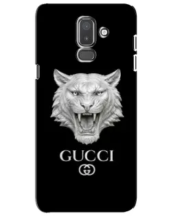 Чехол для Samsung Galaxy J8 2018 (J810) с картинкой «Gucci — серебряный лев»