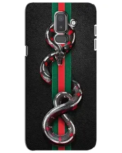 Чехол для Samsung Galaxy J8 2018 (J810) с картинкой «Gucci — змея на полосе»