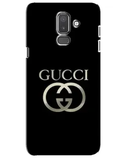 Чехол для Samsung Galaxy J8 2018 (J810) с картинкой «Gucci — золото на черном»