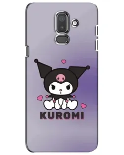 Чохол для Samsung Galaxy J8 2018 (J810) з картинкою «Kuromi — фіолетовий арт»