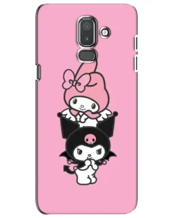 Чохол для Samsung Galaxy J8 2018 (J810) з картинкою «Тріо My Melody та Kuromi»