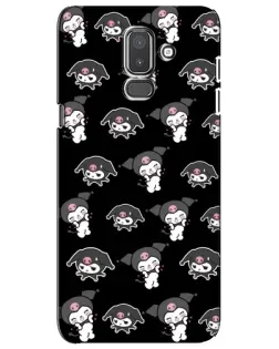 Чохол для Samsung Galaxy J8 2018 (J810) з картинкою «Чорний паттерн Kuromi»