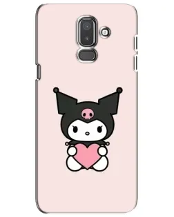 Чохол для Samsung Galaxy J8 2018 (J810) з картинкою «Kuromi та серце»