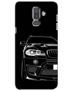Чехол для Samsung Galaxy J8 2018 (J810) с картинкой «Темный силуэт BMW»