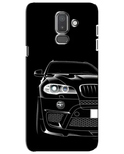 Чехол для Samsung Galaxy J8 2018 (J810) с картинкой «Темный силуэт BMW»
