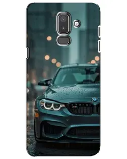 Чехол для Samsung Galaxy J8 2018 (J810) с картинкой «BMW в огнях города»