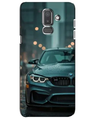 Чехол для Samsung Galaxy J8 2018 (J810) с картинкой «BMW в огнях города»