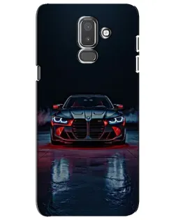 Чехол для Samsung Galaxy J8 2018 (J810) с картинкой «BMW на мокрой дороге»