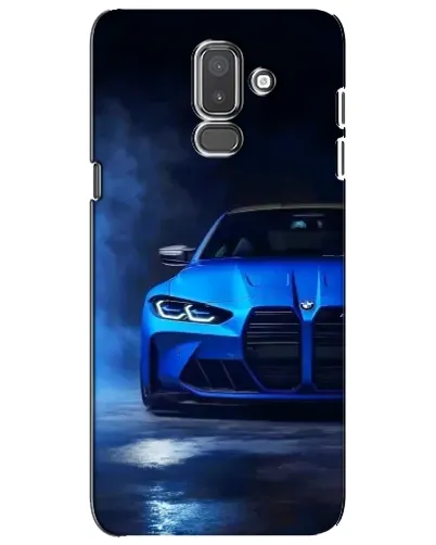 Чехол для Samsung Galaxy J8 2018 (J810) с картинкой «Голубая BMW M4»