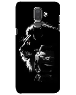 Чехол для Samsung Galaxy J8 2018 (J810) с картинкой «BMW и лев»